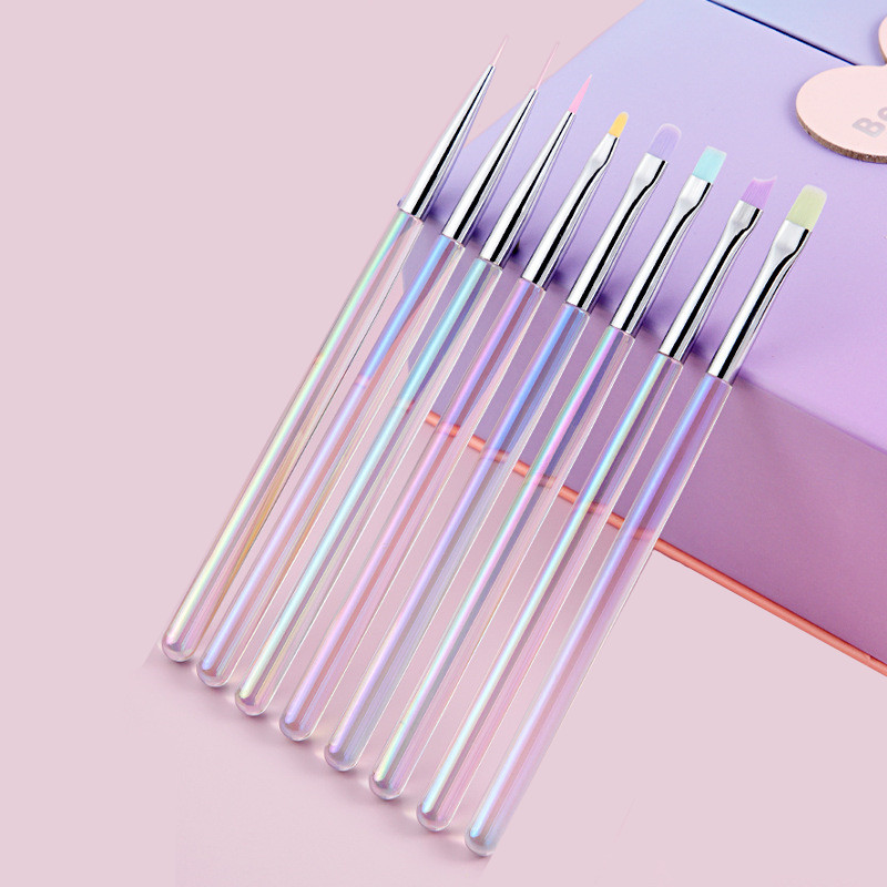 Blush Brush Kabuki - Juego de 1/8 pinceles para decoración