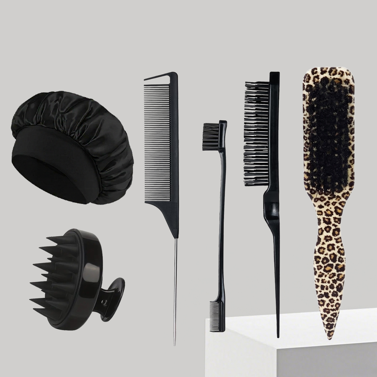 Hair Scalp Massager - Juego de 6 herramientas para peinar