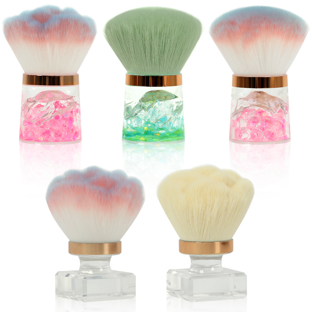 Cepillo para polvo de uñas con - Blush Brush Kabuki reseña y precio