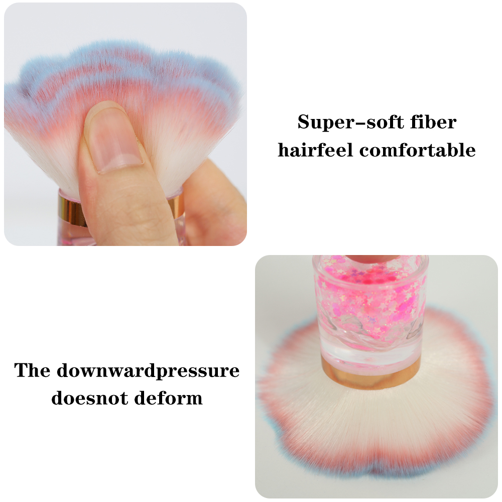 Cepillo para polvo de uñas con - Blush Brush Kabuki reseña y precio