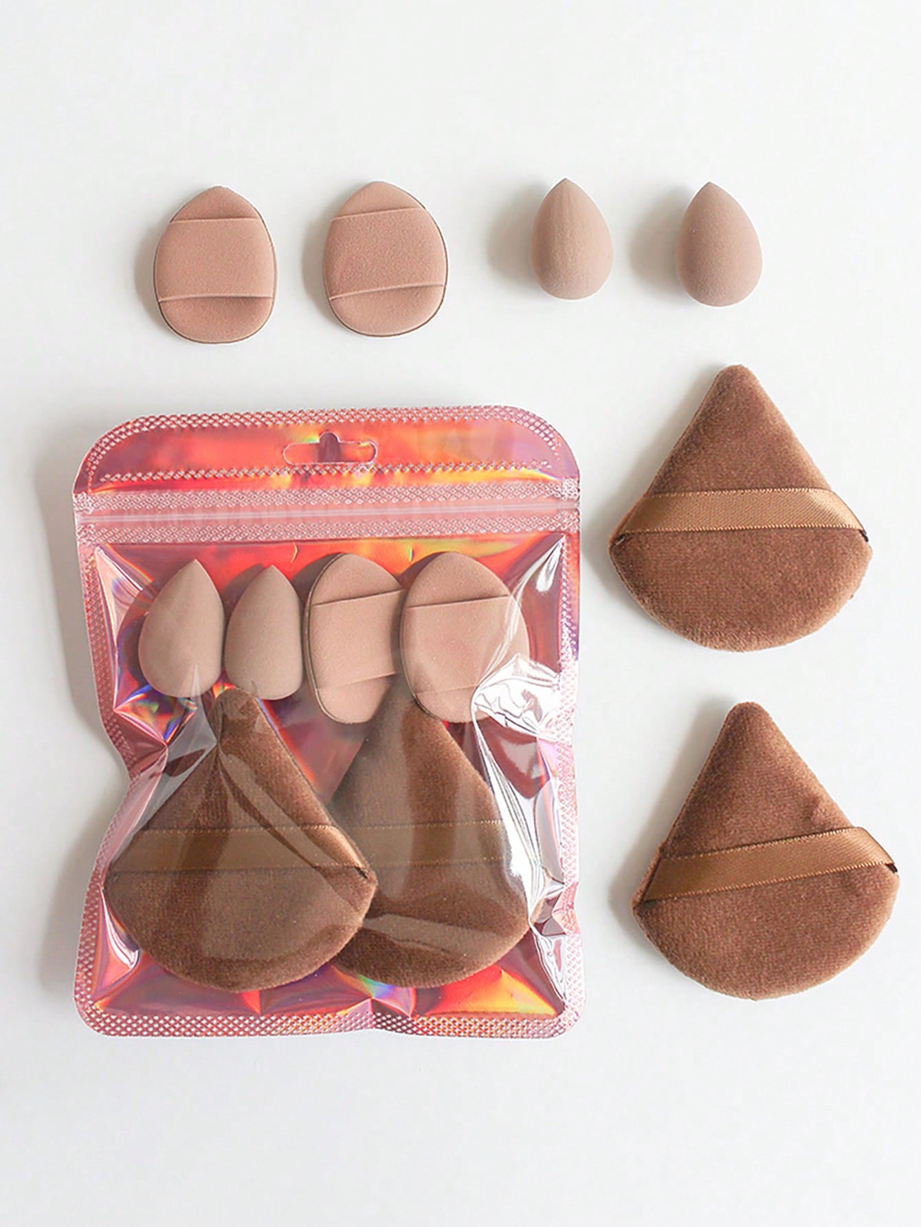 Juego de 6 esponjas triangular - Beauty Makeup Egg reseña y precio