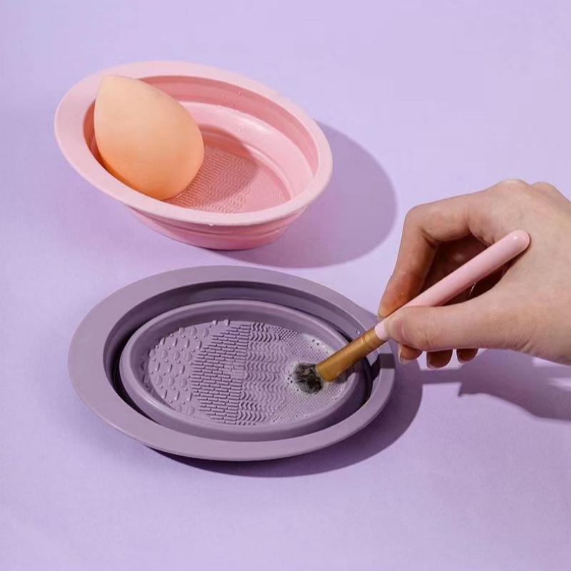 Cuenco de limpieza plegable pa - Blush Brush Kabuki reseña y precio