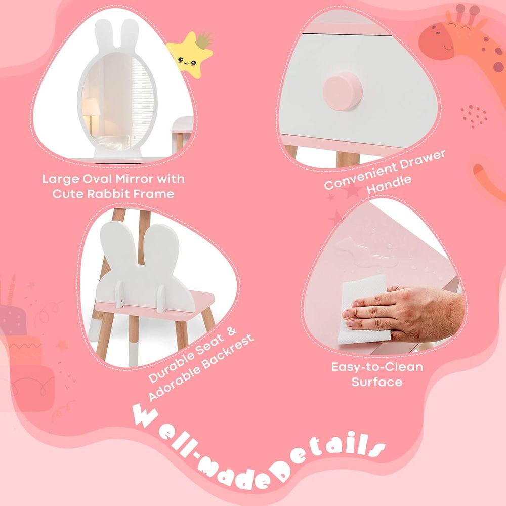 EY Kids Vanity, Juego de Mesa  - Beauty Makeup Kids reseña y precio