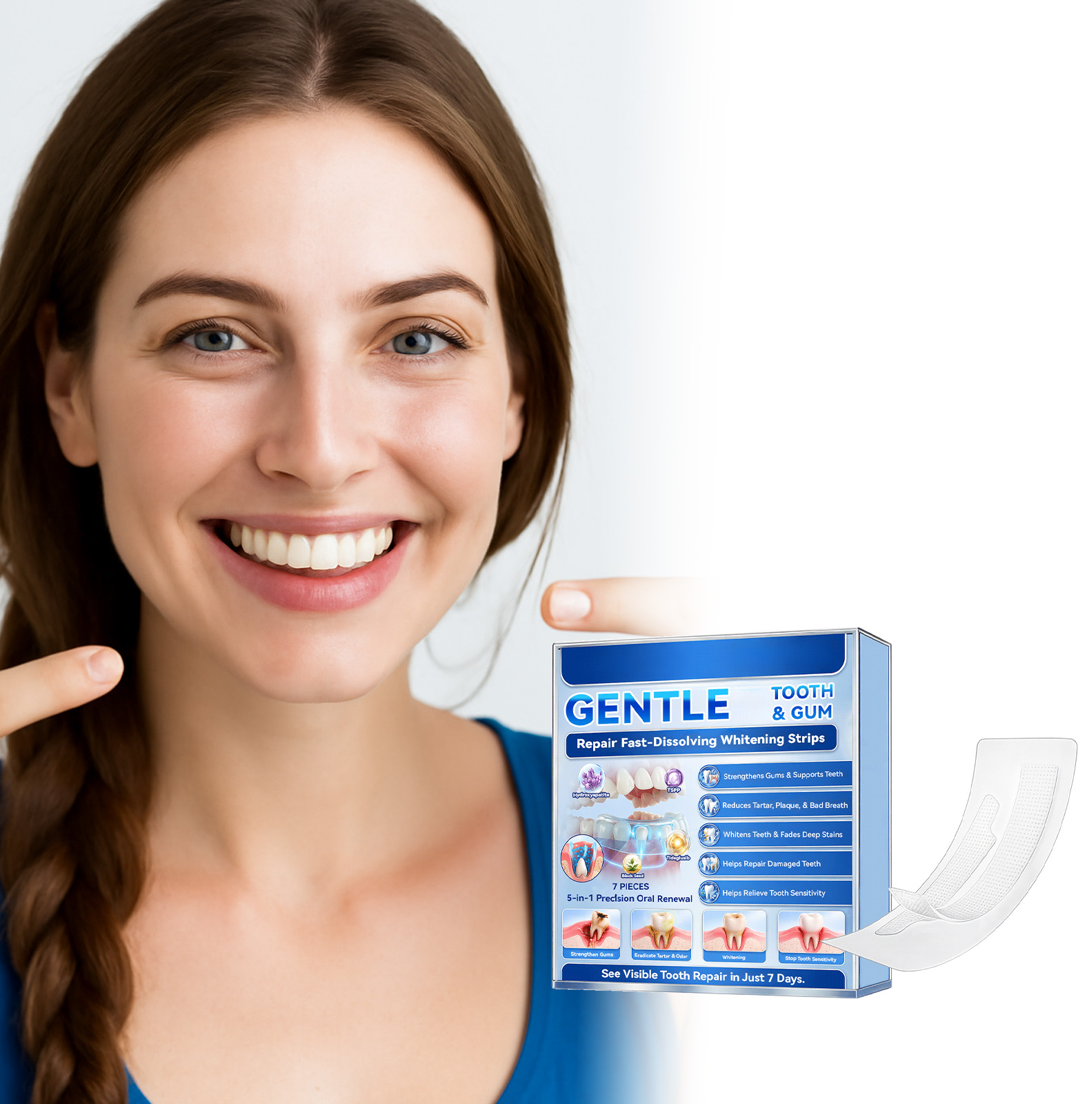Tiras Blanqueadoras de Dientes - Teeth Whitening Strips reseña y precio