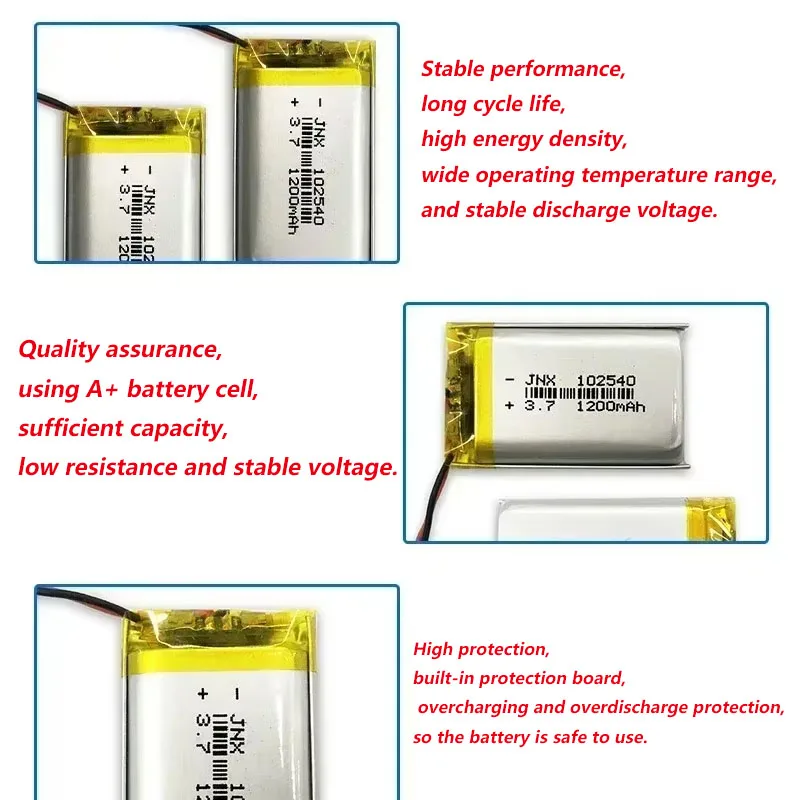 102540 3,7 V 1200 mAh batería  - Makeup Beauty Makeup Game reseña y precio