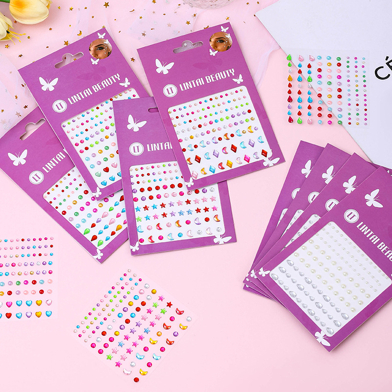 Pegatinas de Gemas Faciales Au - Beauty For You Makeup reseña y precio